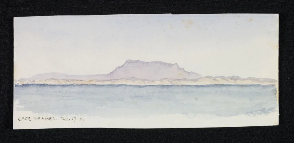 Cape Desines, by Unknown, watercolor, 1891
