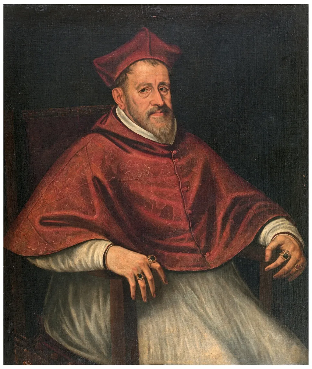 Cardinal Gaspar Quiroga, by Unknown, oil, 1590