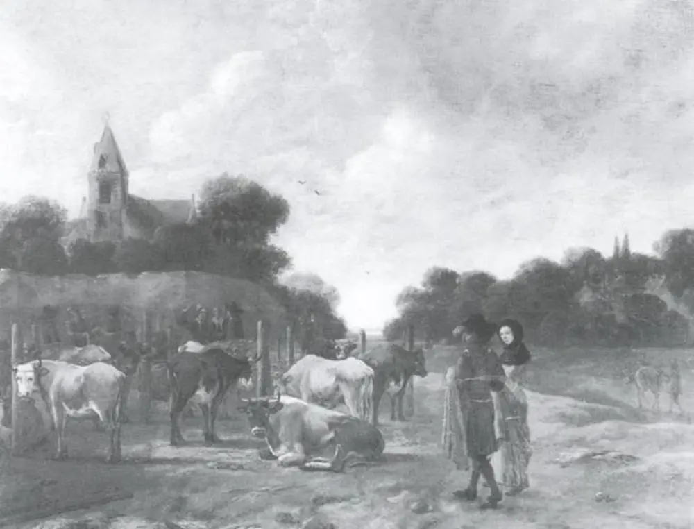 Cattle Market, by Unknown