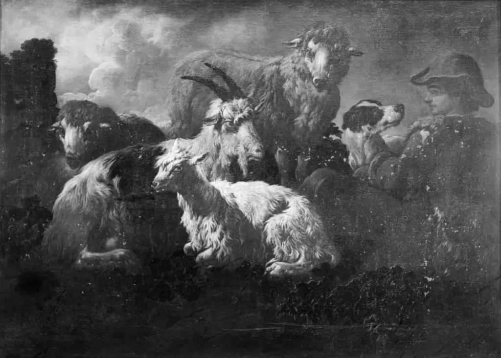 Cattle Piece, by Unknown, 1688