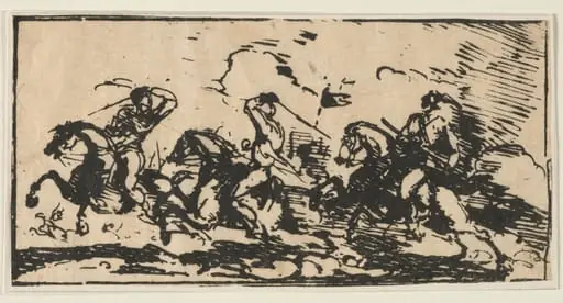 Cavalry Battle, by Unknown