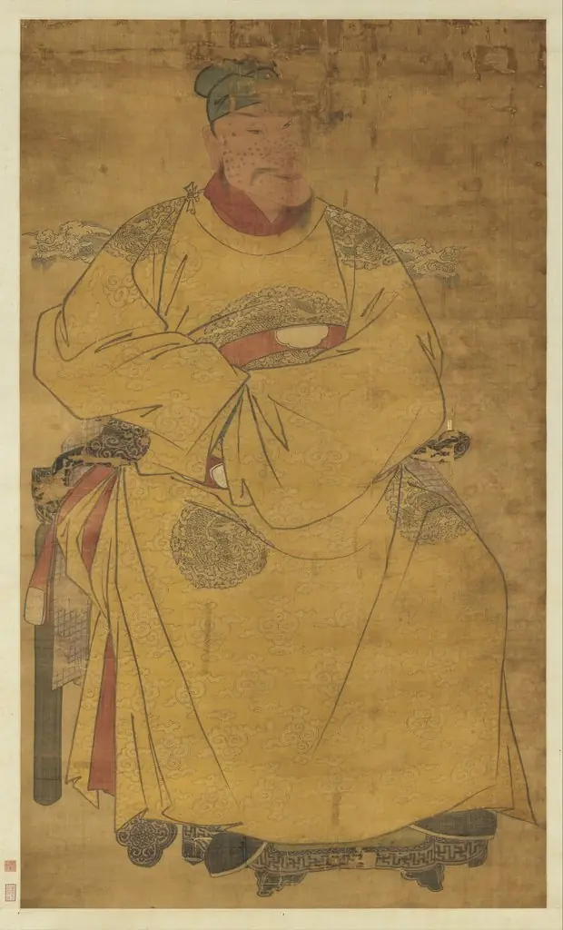 明太祖坐像(五) 軸, by Unknown