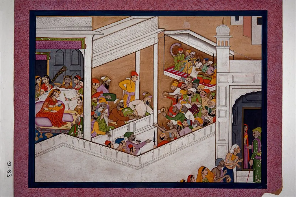 Celebrations of Krishna’s birth, by Unknown, 1790