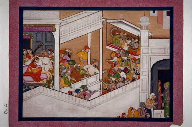 Celebrations of Krishna’s birth, by Unknown