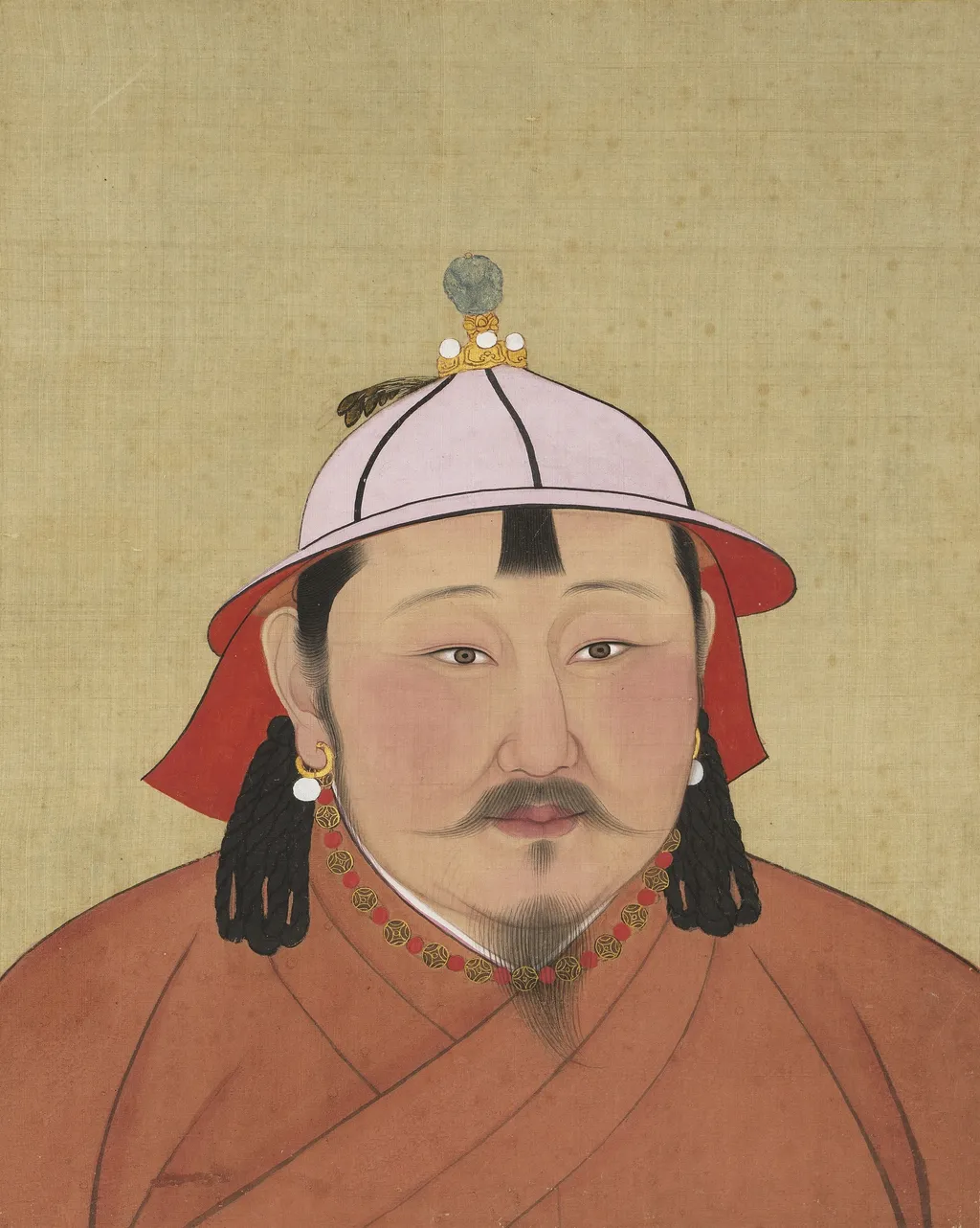 元代帝半身像册-元成宗皇帝像, by Unknown, unspecified, 1350