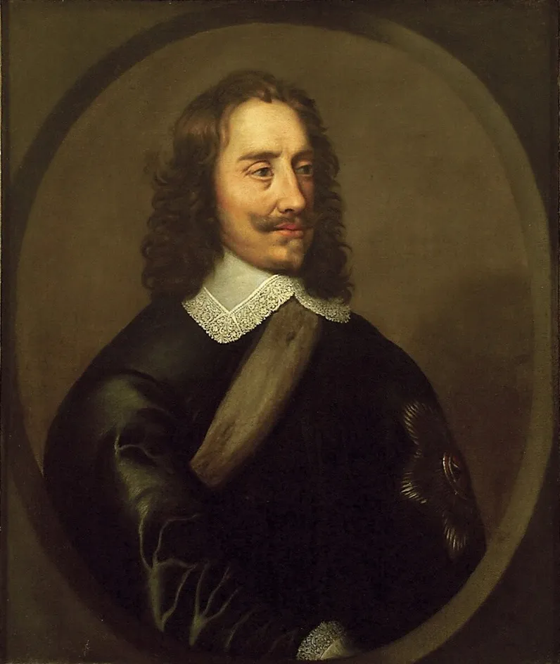 Charles I, by Unknown, oil, 1669