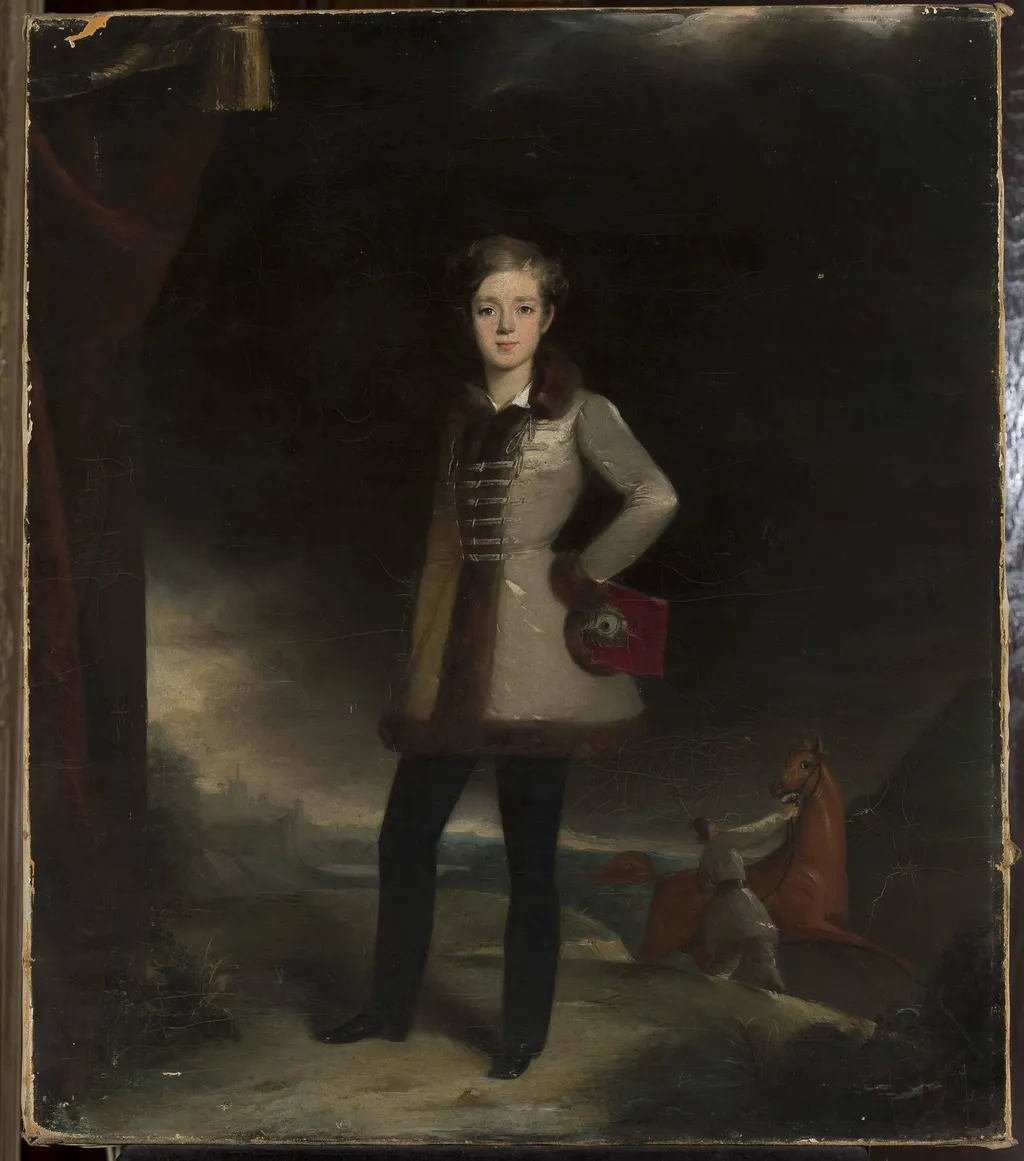 Childhood portrait of Adam Potocki, by Unknown, oil, 1830