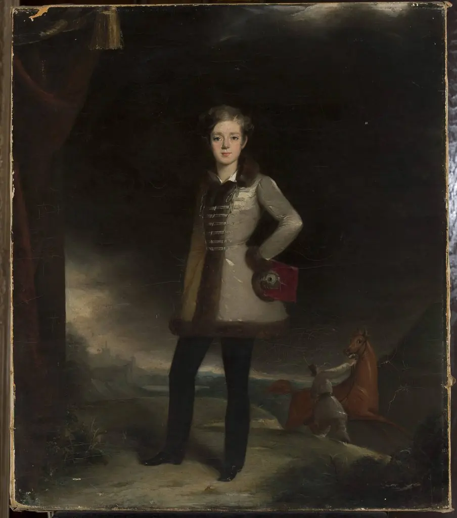 Childhood portrait of Adam Potocki, by Unknown