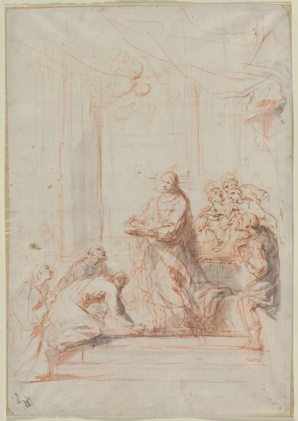 Christ Administering the Host, by Unknown, 1704
