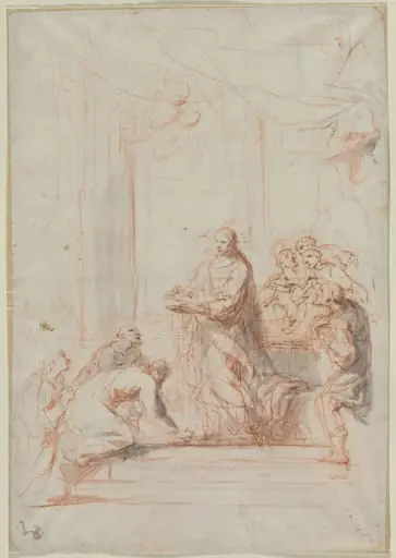 Christ Administering the Host, by Unknown