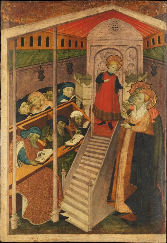 Christ among the Doctors, by Unknown, 1500