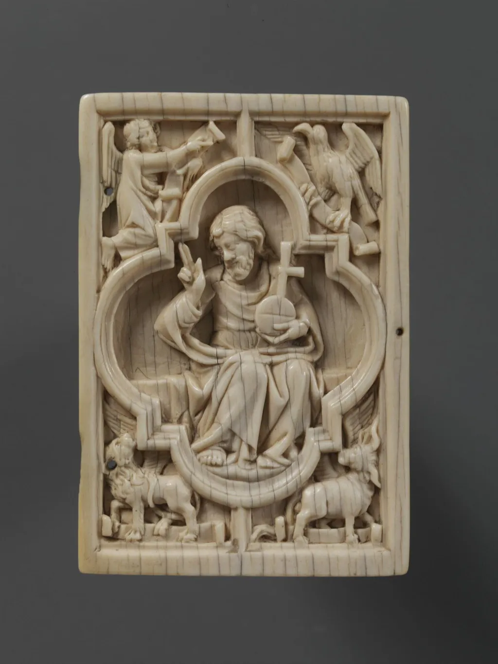 Christ in Majesty and the Coronation of the Virgin, by Unknown, 1330