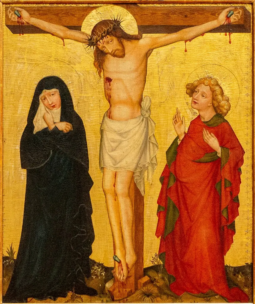 Christ on the Cross, by Unknown, 1400