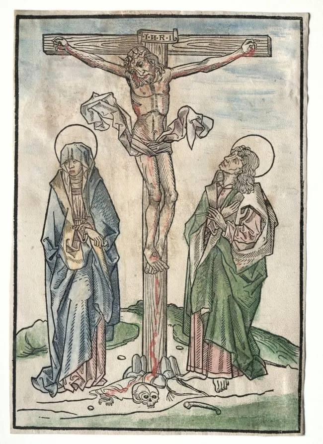Christ on the Cross, by Unknown, 1404