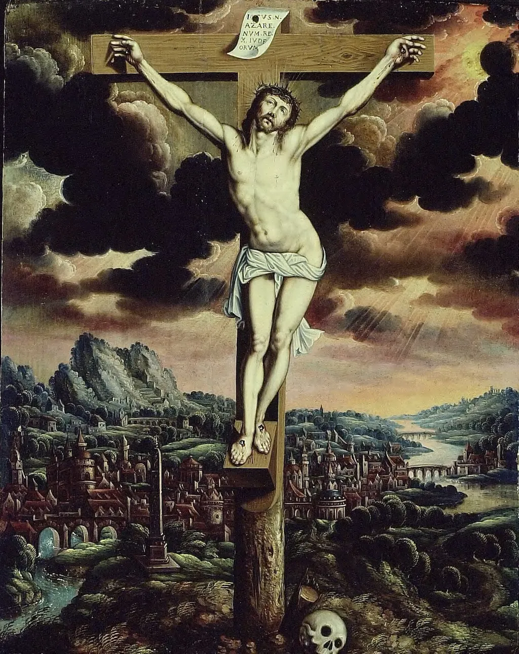 Christ on the Cross, by Unknown, unspecified, 1600