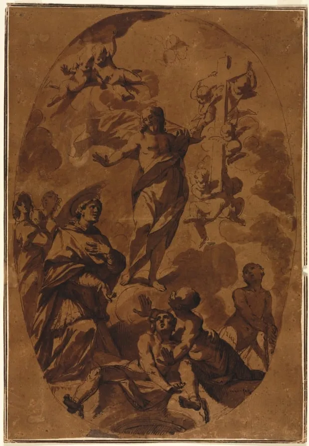 Christ Triumphant Appearing to an Interceding Saint, by Unknown, 1604