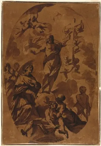 Christ Triumphant Appearing to an Interceding Saint, by Unknown
