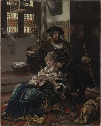 Christian II og Dyveke, by Unknown
