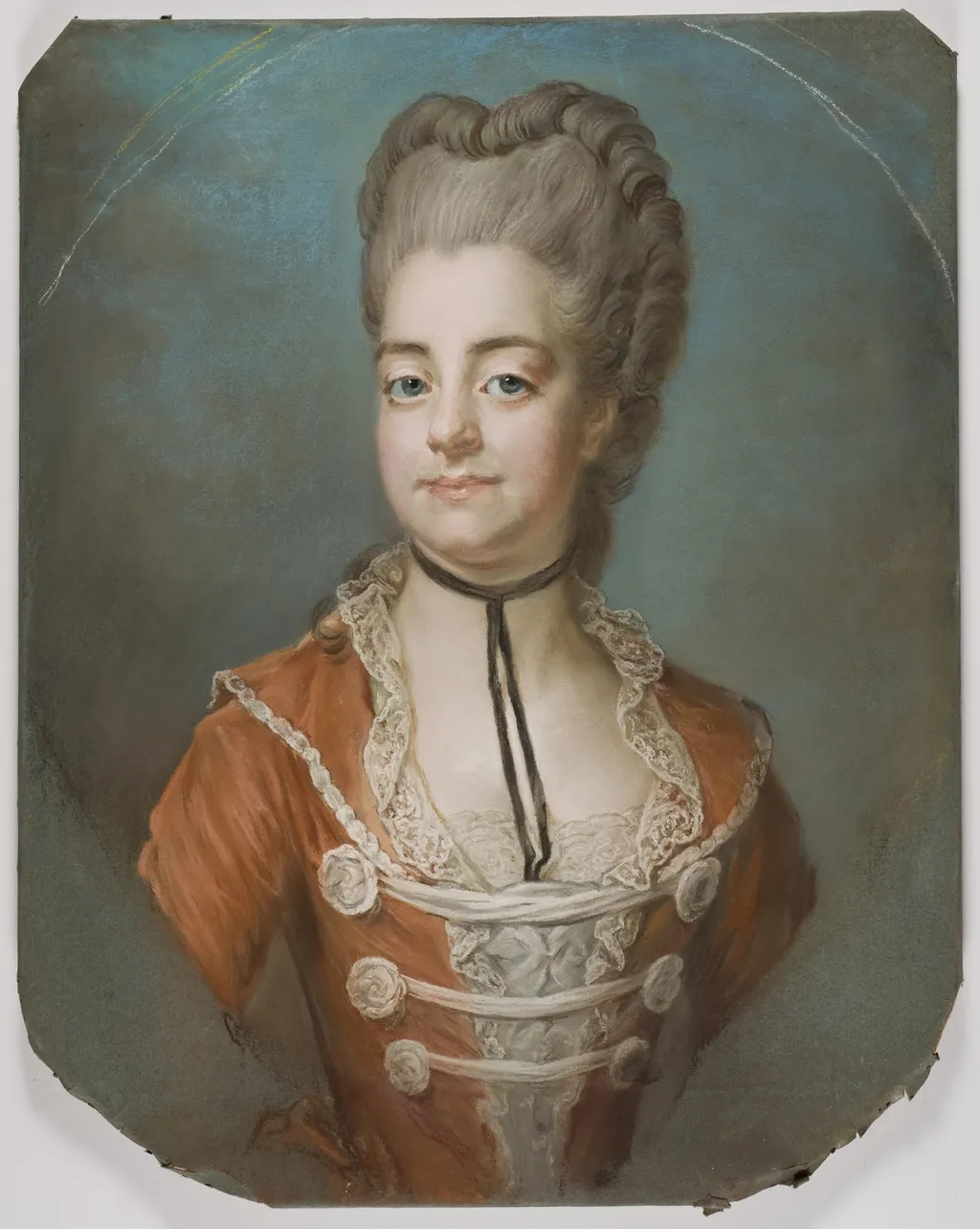 Christina Augusta von Fersen (1754-1846), countess, lady of the bedchamber of Sofia Magdalena, married to count Fredrik Adolf Löwenhielm, by Unknown, unspecified