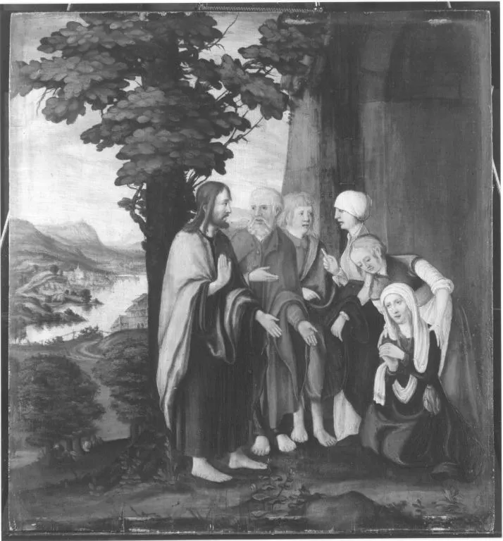 Christus und die Sünderin, by Unknown, unspecified, 1523