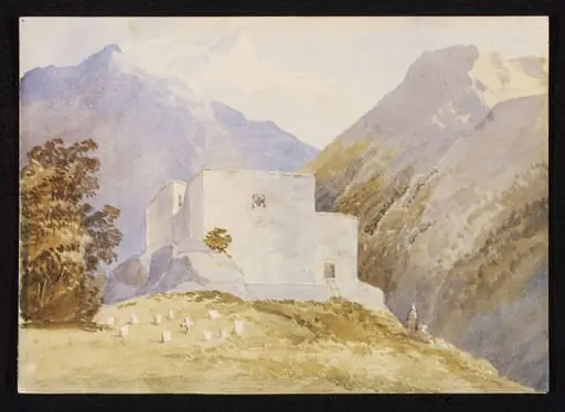Church of Nestorian Christians Cochanez Kurdistan the seat of their Patriarchabout 1850, by Unknown
