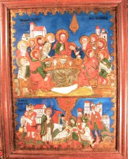 Cina cea de Taină și Nașterea lui Iisus, by Unknown