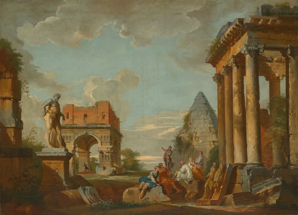 Classical Landscape, by Unknown