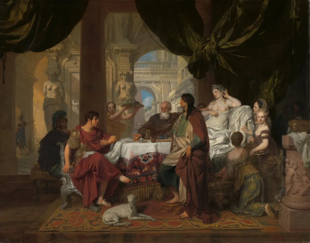 Cleopatra’s Banquet, by Unknown, unspecified, 1675