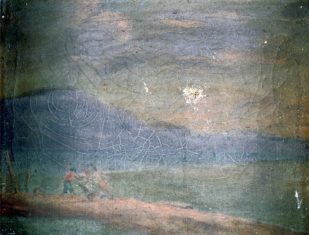 Coastal Scene with Three Figures Fishing, by Unknown, 1896
