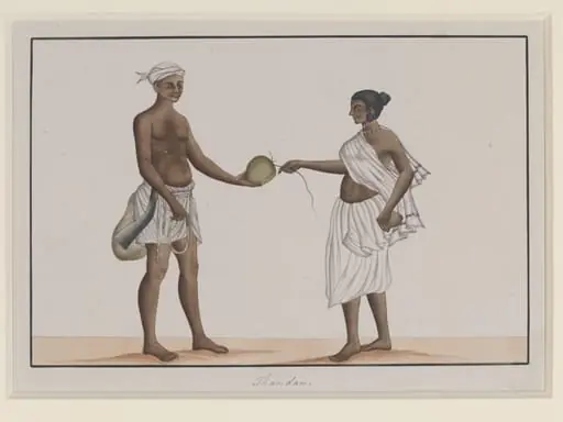 Coconut-gatherers, by Unknown