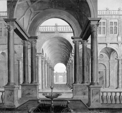 Colonnade, by Unknown