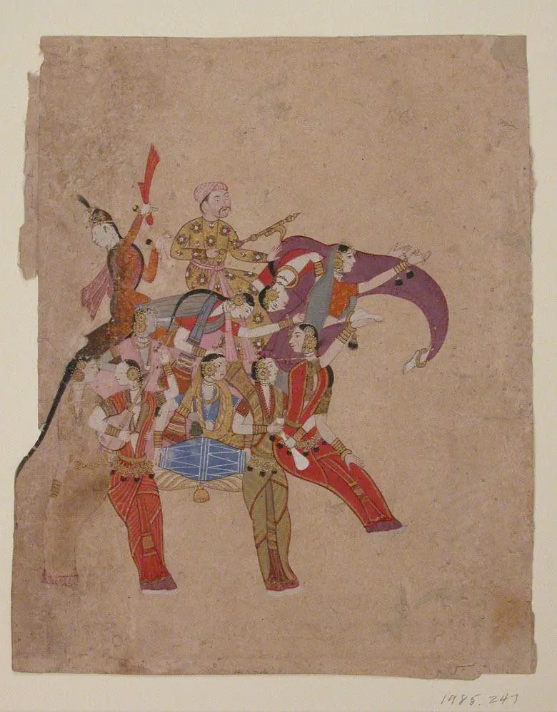 Composite Elephant - Deccan Painting Early 17th Century, by Unknown, 9