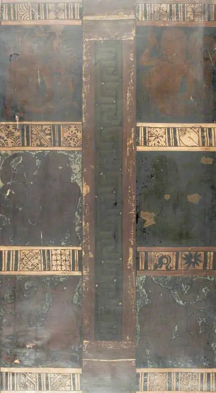 Copy of Painting inside the Caves of Ajanta (cave 2), by Unknown