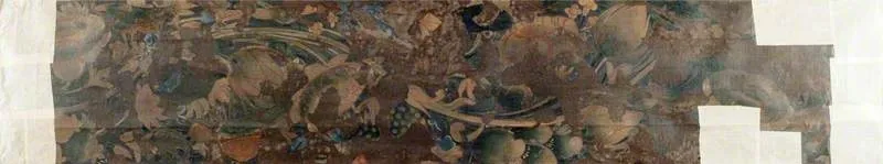 Copy of Painting inside the Caves of Ajanta (cave 2), by Unknown, oil, 1890