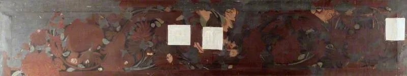 Copy of Painting inside the Caves of Ajanta (cave 6), by Unknown, oil, 1890