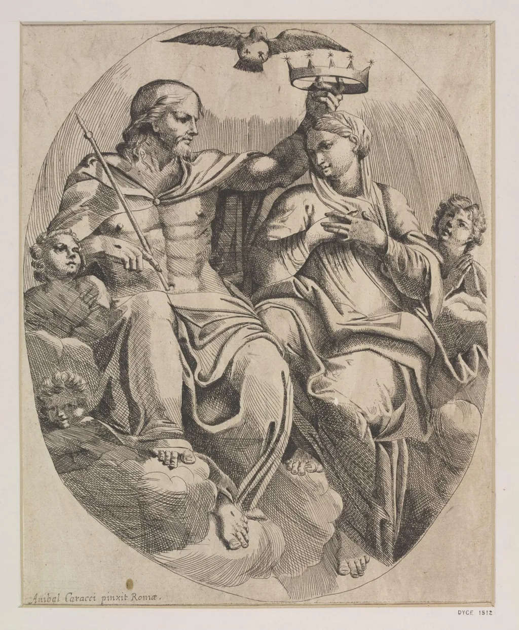 Coronation of the Virgin, by Unknown, 1650