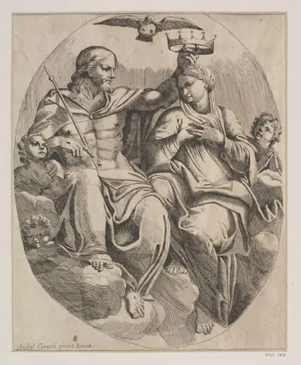 Coronation of the Virgin, by Unknown