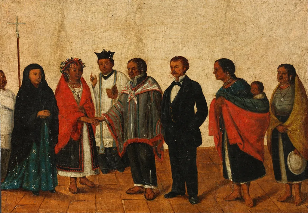 Corpus Christi Procession, by Unknown, oil, 1860