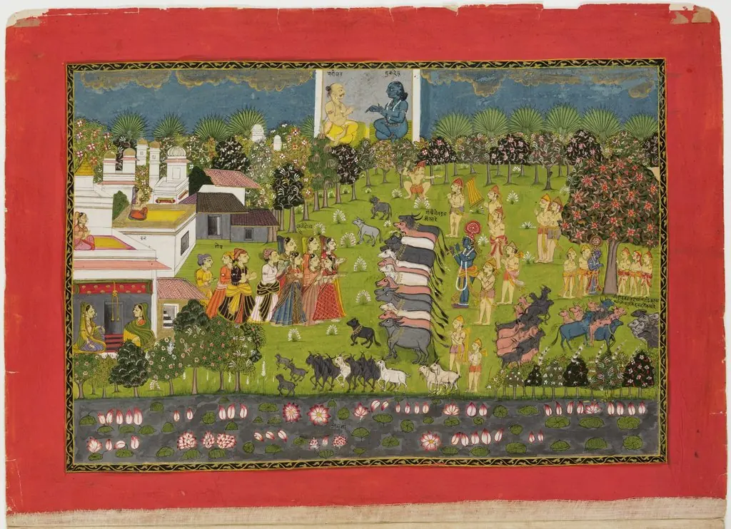 Cow Worship, by Unknown