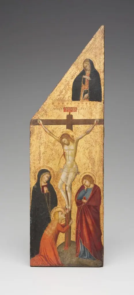 Crucifixion and the Virgin Annunciate, by Unknown