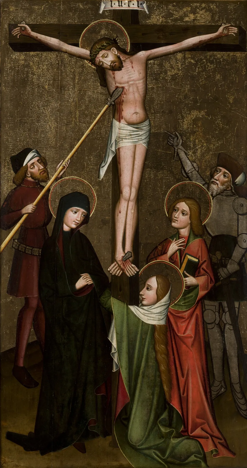 Crucifixion (so-called Great Crucifixion). From the Parish Church of St Ursula in Korzenna, by Unknown, unspecified, 1450