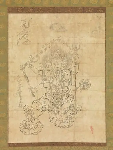 大威徳明王|Daiitoku Myōō, by Unknown, 1142