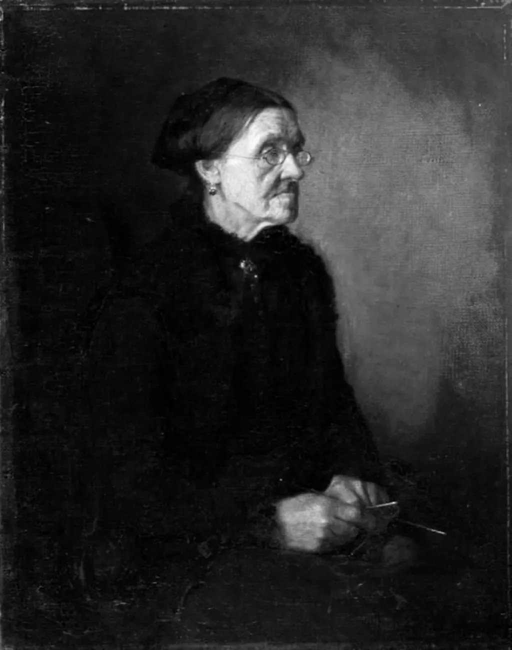 Dameportræt, by Unknown, 1888