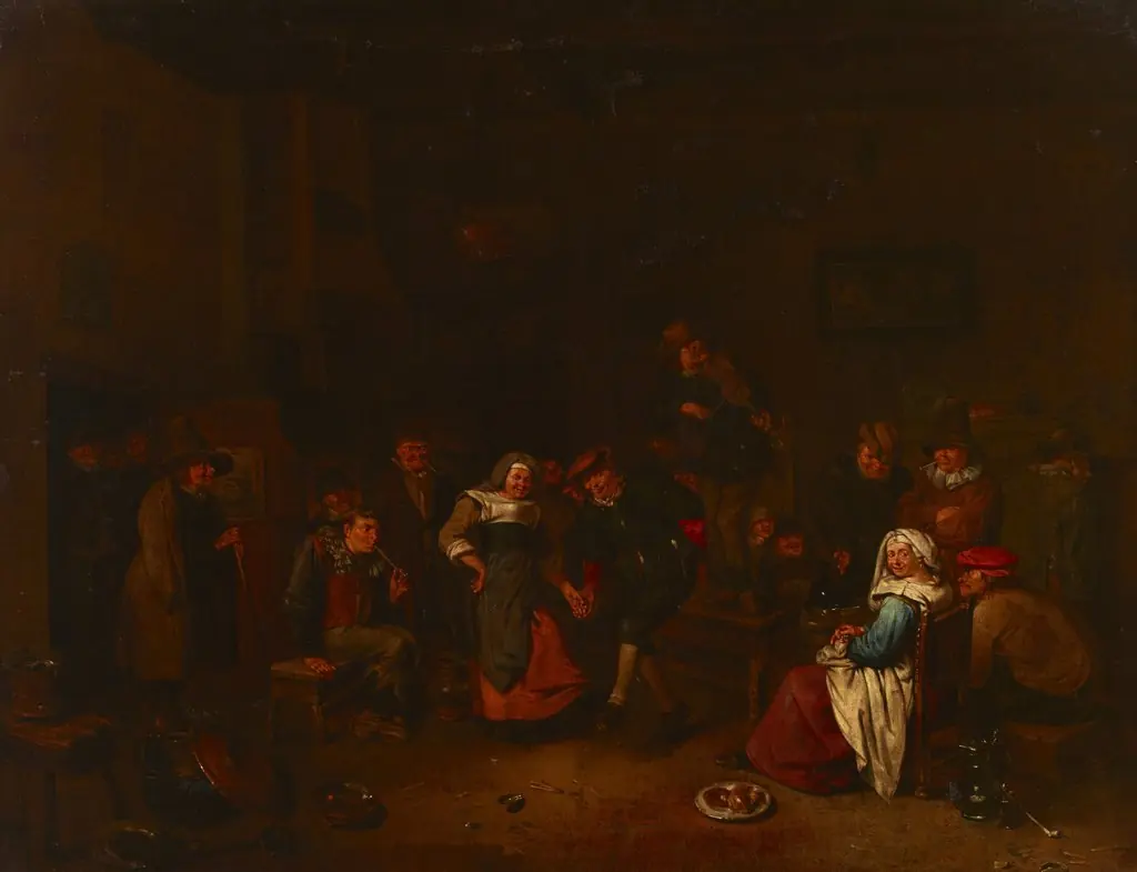 Dance at the Inn, by Unknown