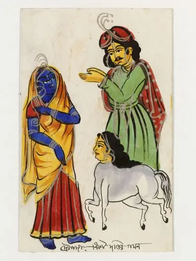 Dandin and Draupadi, by Unknown