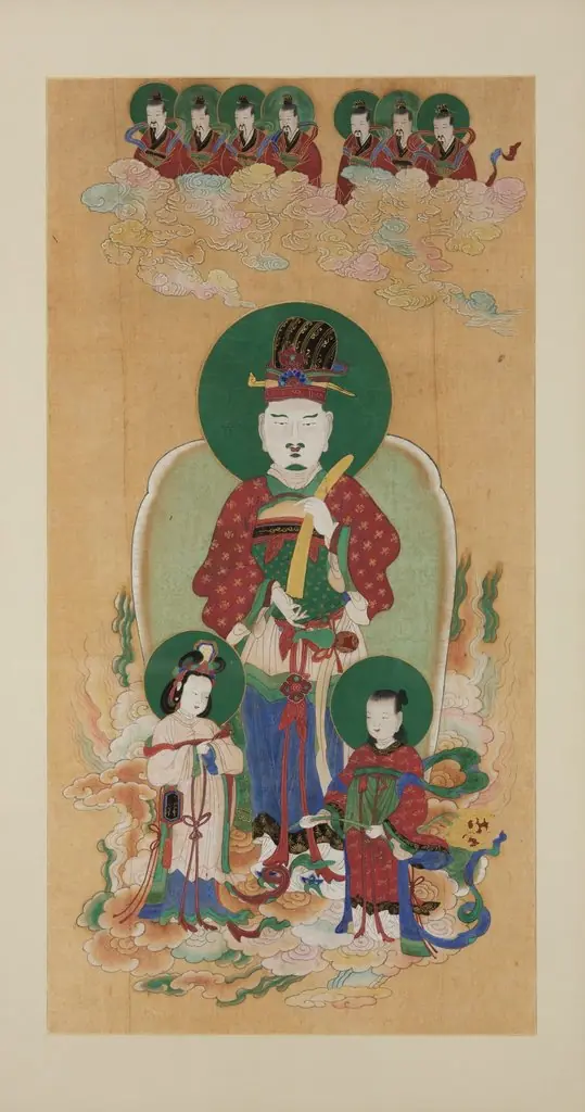 Daoist Official of Heaven with Seven Stars and Jade Maidens, by Unknown