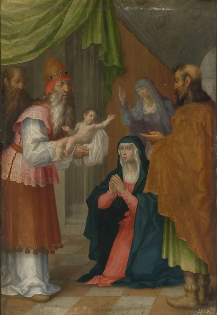 Darbringung Christi im Tempel, by Unknown