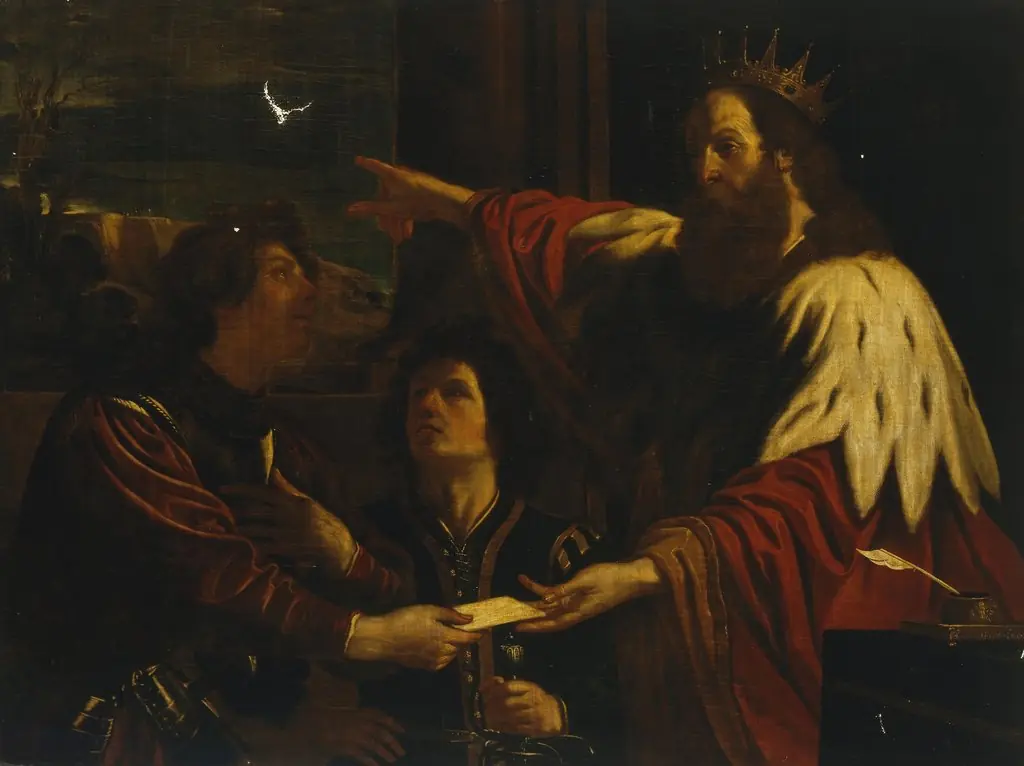 David sends Uriah to Yoav (copy), by Unknown