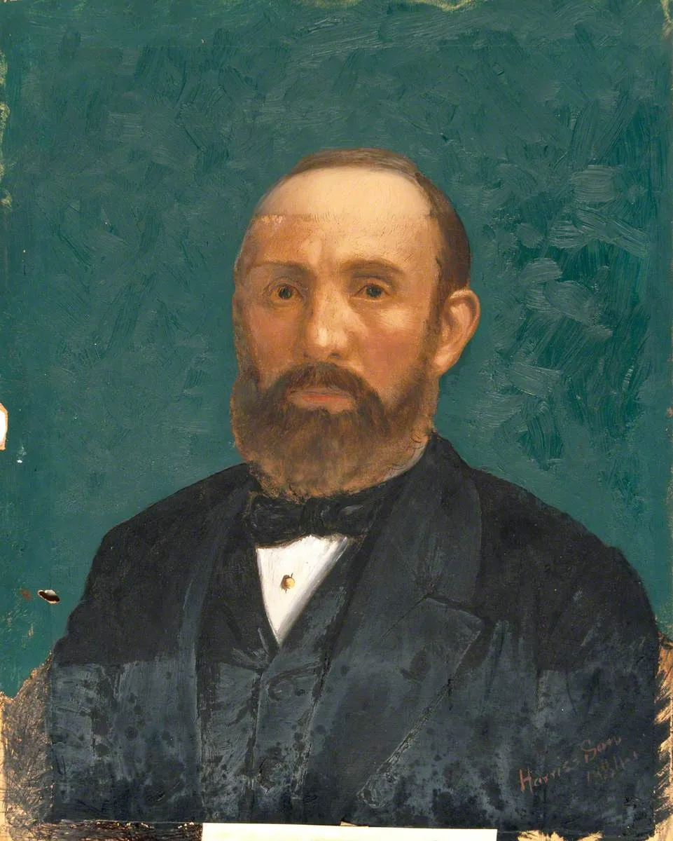 David William Jones, by Unknown, oil, 1892