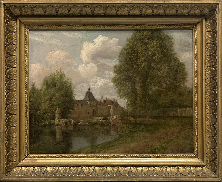 De Dampoort in Brugge, by Unknown, oil, 1851